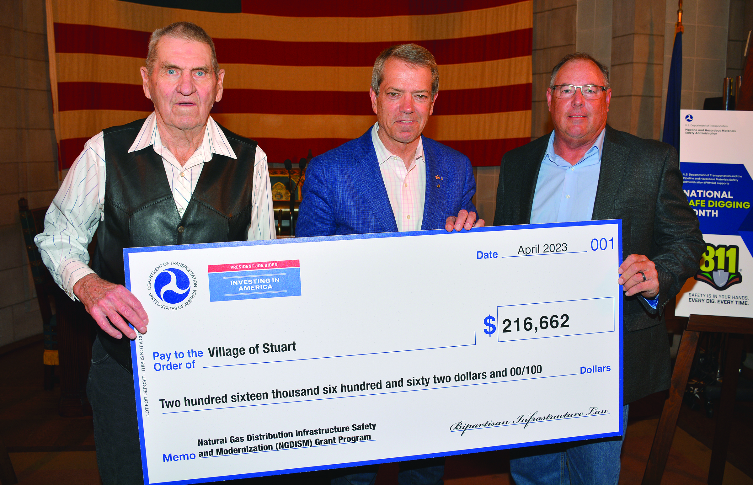 Stuart officials accept pipeline grant award