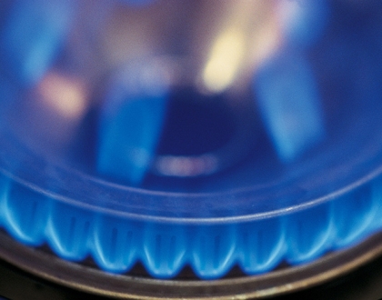 natural gas stove top