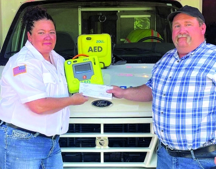Gurley Fire Department receives AED device