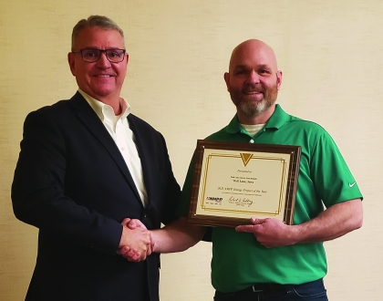 Wall Lake accepts Project of Year award