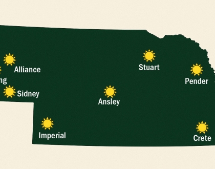Community solar project sites
