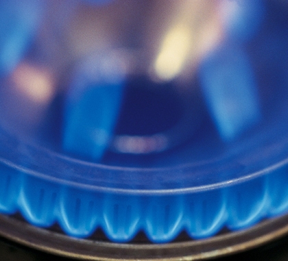 natural gas stove top