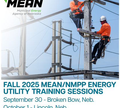 Fall Utility training sessions graphic 2025
