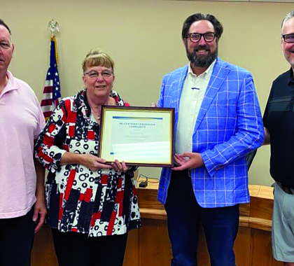 Central City receives certification award