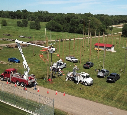 Electric utility trucks